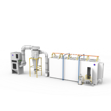 Cabina di rivestimento in polvere di tipo berrono a terra VWH